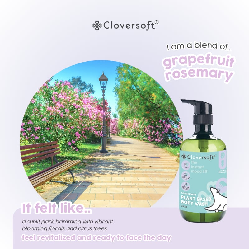 [1 Bottle] Cloversoft Plant-Based Body Wash 750ml…, view 2