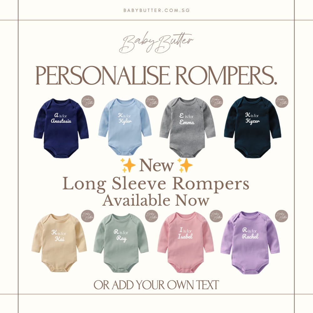 100% Soft Cotton Baby Rompers with Alphabet + Name…, view 2