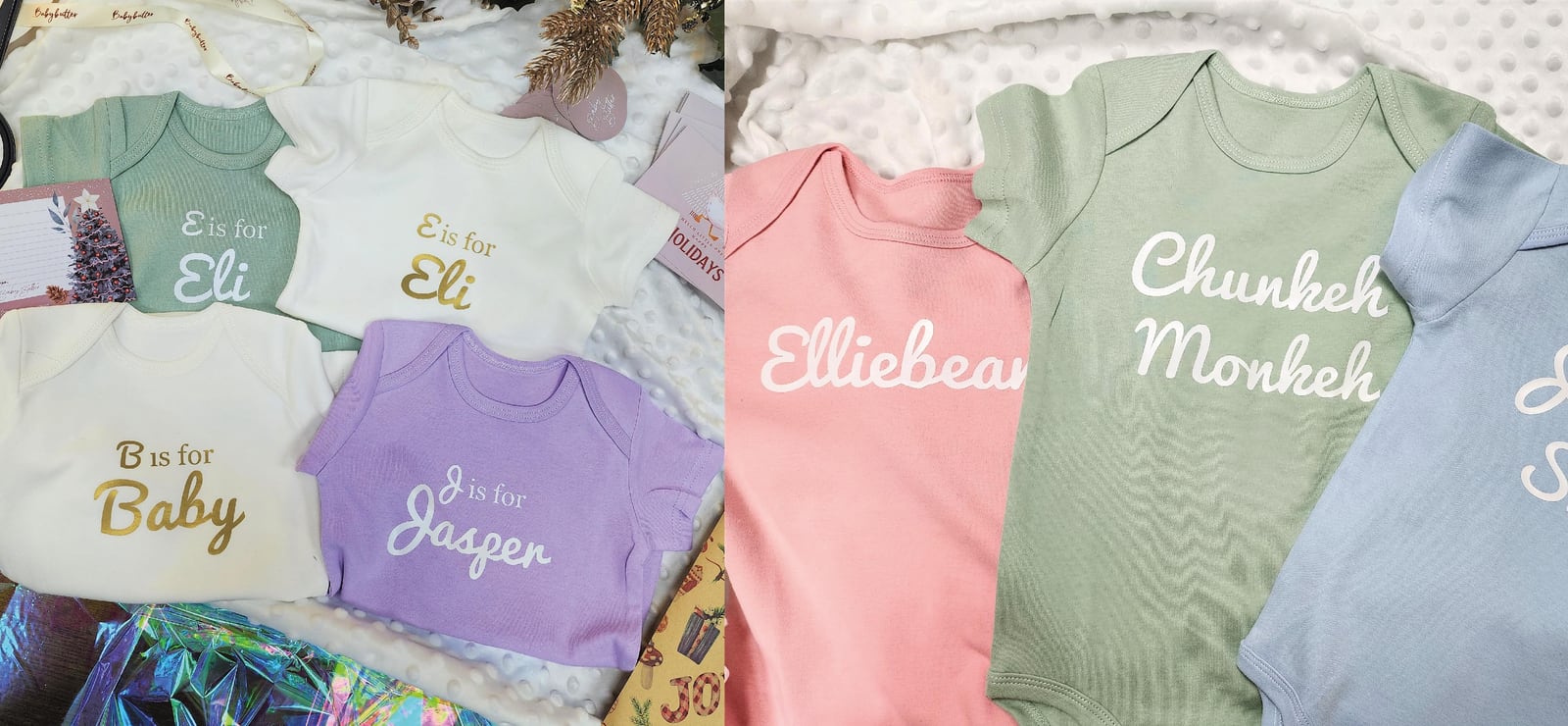 100% Soft Cotton Baby Rompers with Alphabet + Name…, view 3