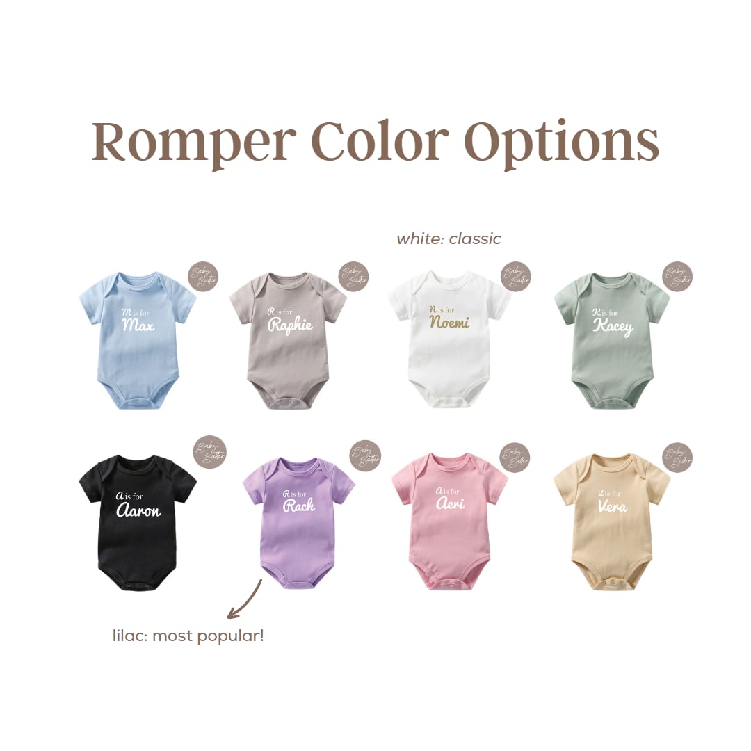 100% Soft Cotton Baby Rompers with Custom Design, view 3