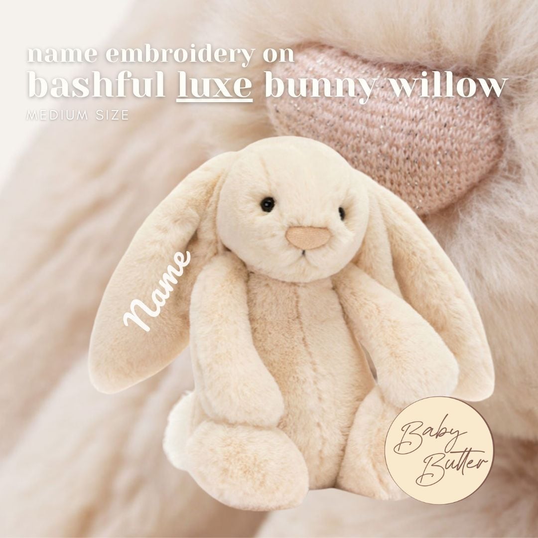 Bashful LUXE✨ Bunny Willow (Medium, 31cm) - Personalised Jellycat Bunny