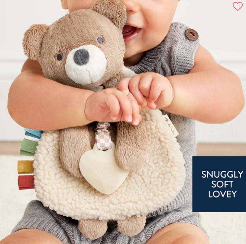 Bear - Itzy Lovey™ Plush and Teether Toy, view 2