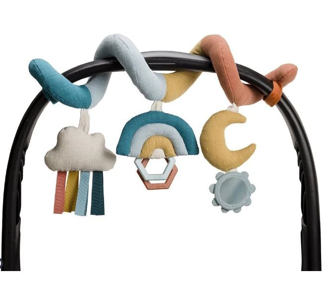 Blue Cloud Rainbow - Bitzy Bespoke™ Itzy Bitzy Spiral Car Seat Activity Toy