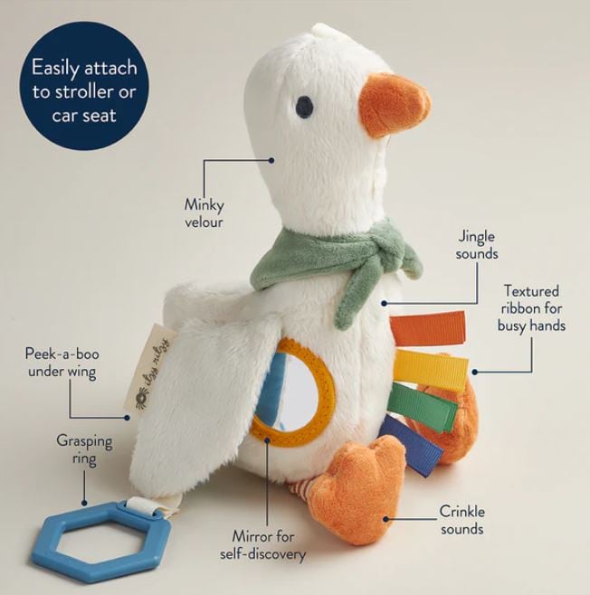 Bitzy Traveler™ Developmental Sensory Toy - Goose, view 2