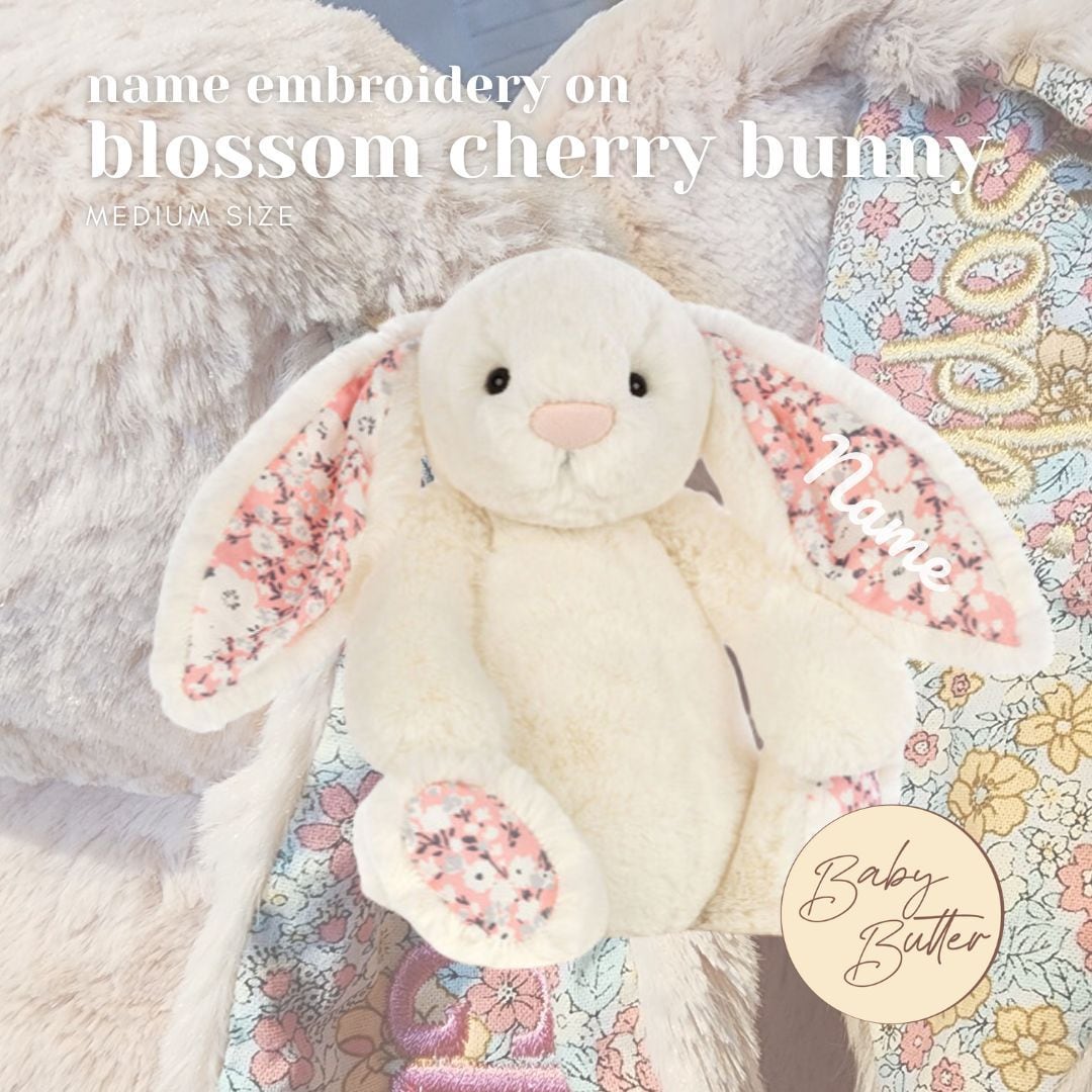 🌼Blossom Cherry Bunny (Medium, 31cm) - Personalised Jellycat Bunny