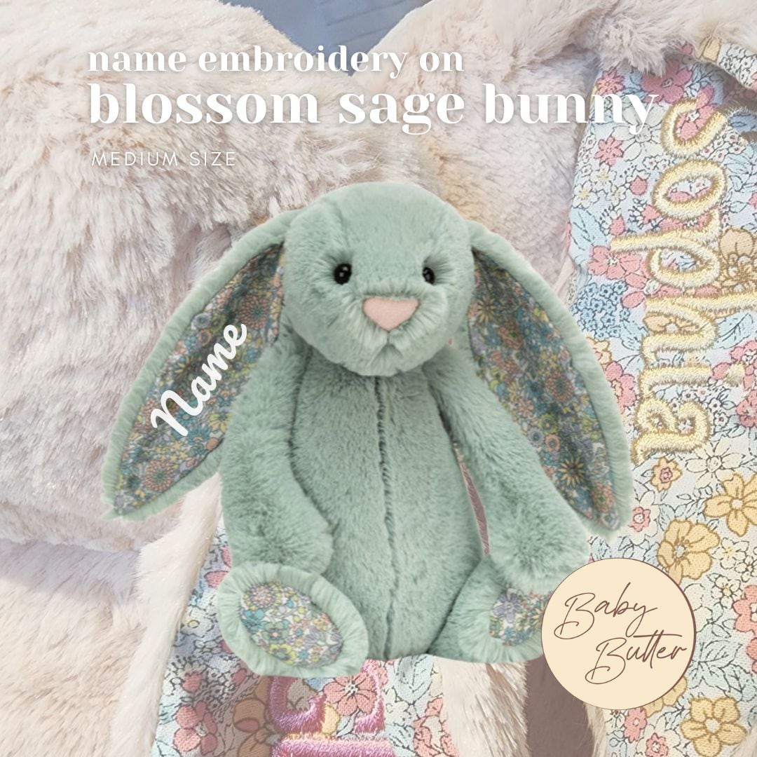 🌼Blossom Sage Bunny (Medium, 31cm) - Personalised Jellycat Bunny