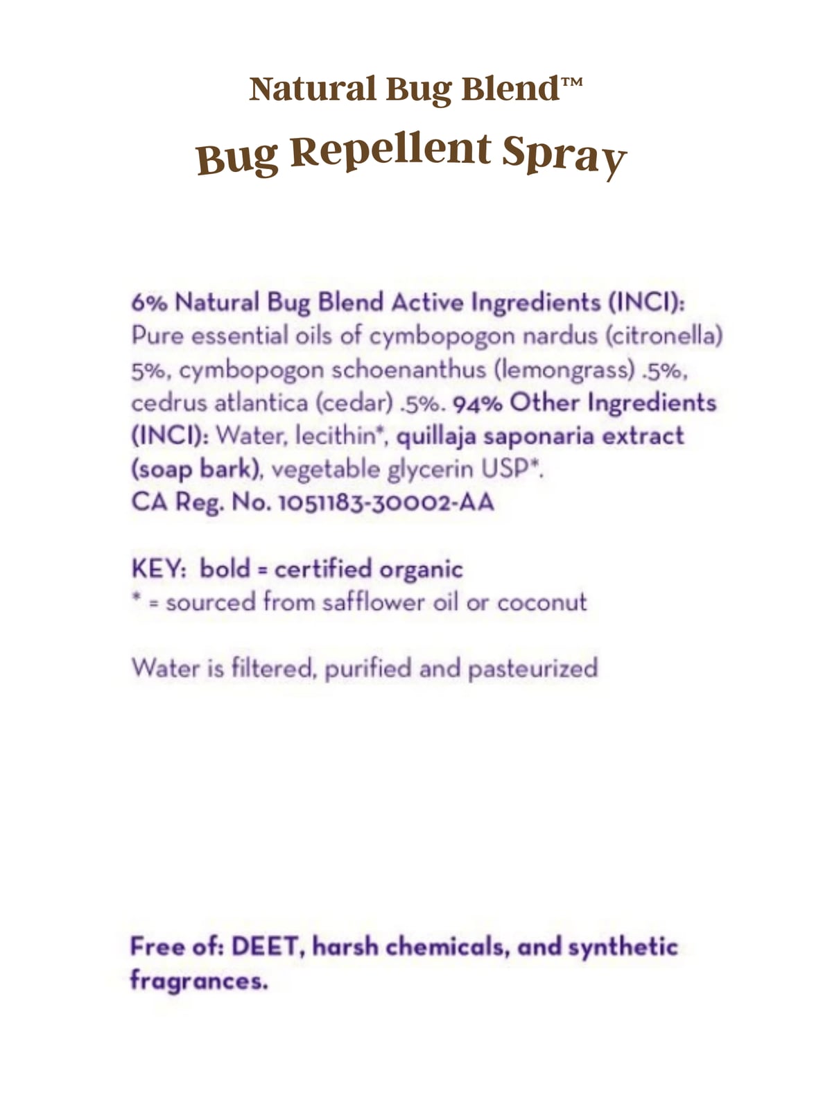 Natural Bug Blend™ Bug Repellent Spray 2oz - California Baby, view 3