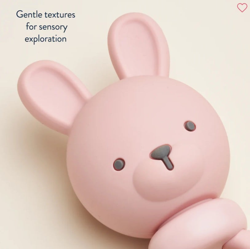 Bunny - Sweetie Rattle™ Silicone Teether, view 3