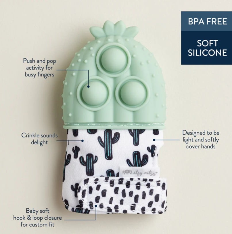 Cactus - Itzy Mitt Pop™ Sensory Teething Mitten, view 3