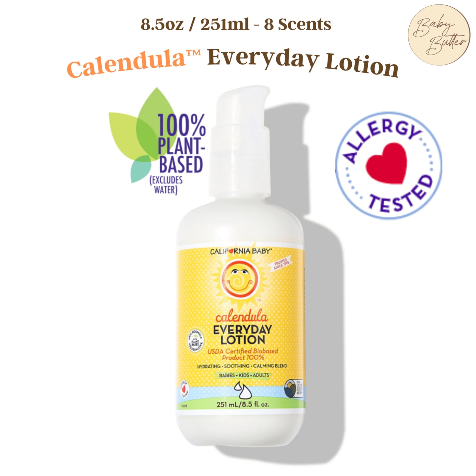 Calendula™ Everyday Lotion🧴8.5oz - California Baby