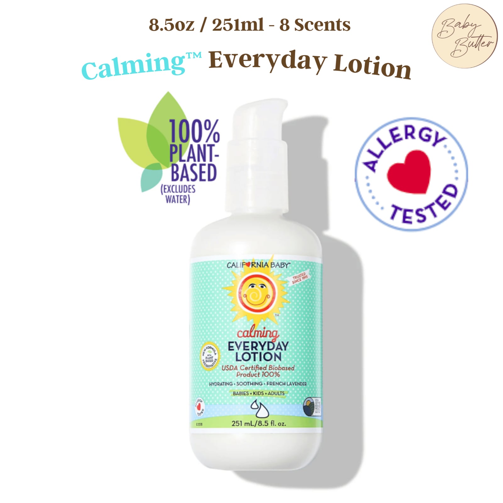Calming™ Everyday Lotion🧴8.5oz - California Baby