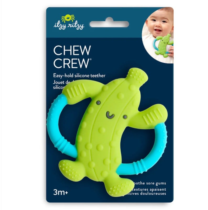 Chew Crew™ Silicone Handle Teether - Pickle!, view 2