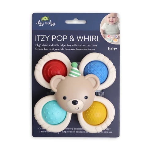 Circus - Itzy Pop & Whirl™ Fidget Spinner Travel Bath Toy