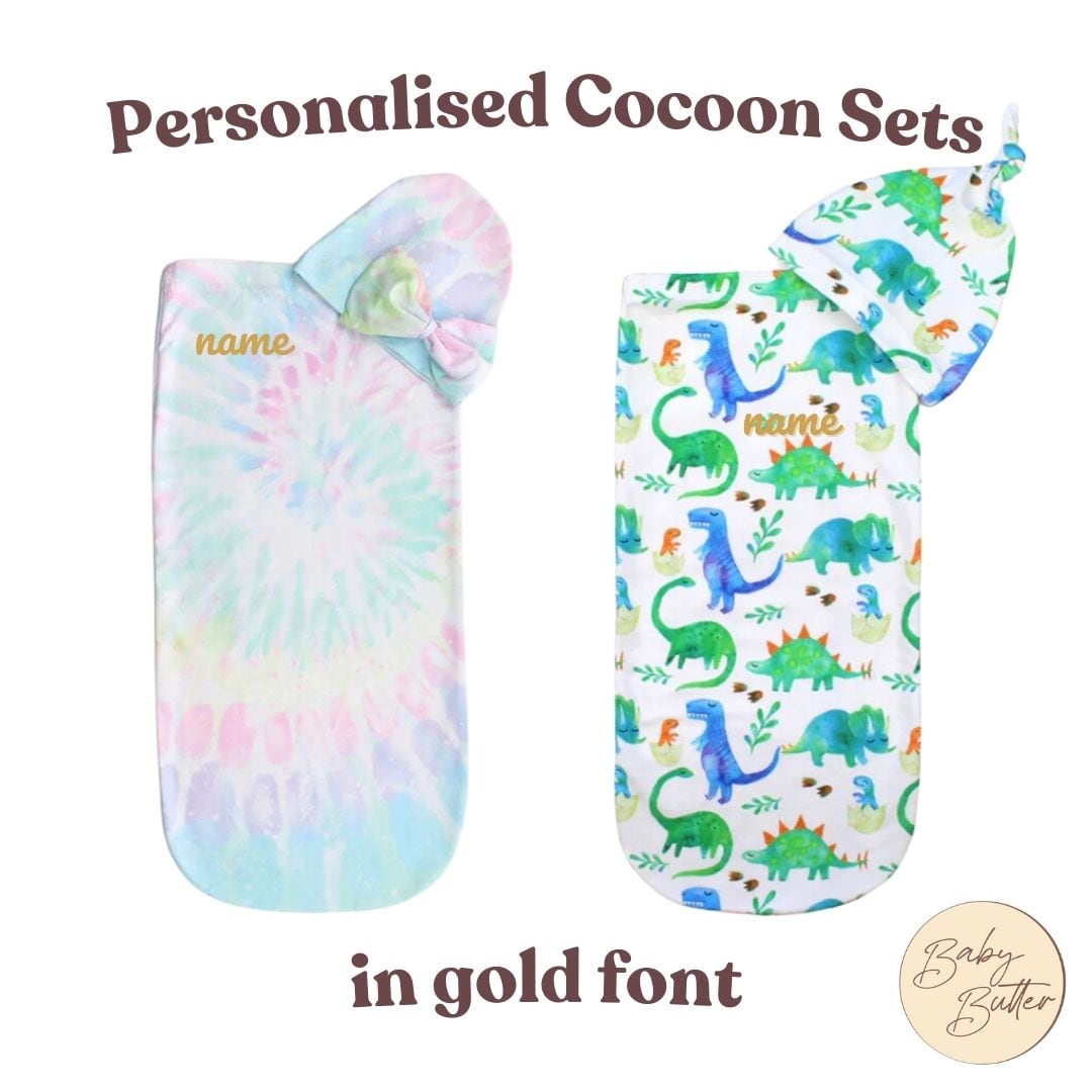 Cutie Cocoon™ - Baby Cocoon & Hat Set (2 designs)