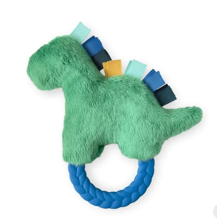 Dino - Ritzy Rattle Pal™ Plush Rattle with Teether, view 2