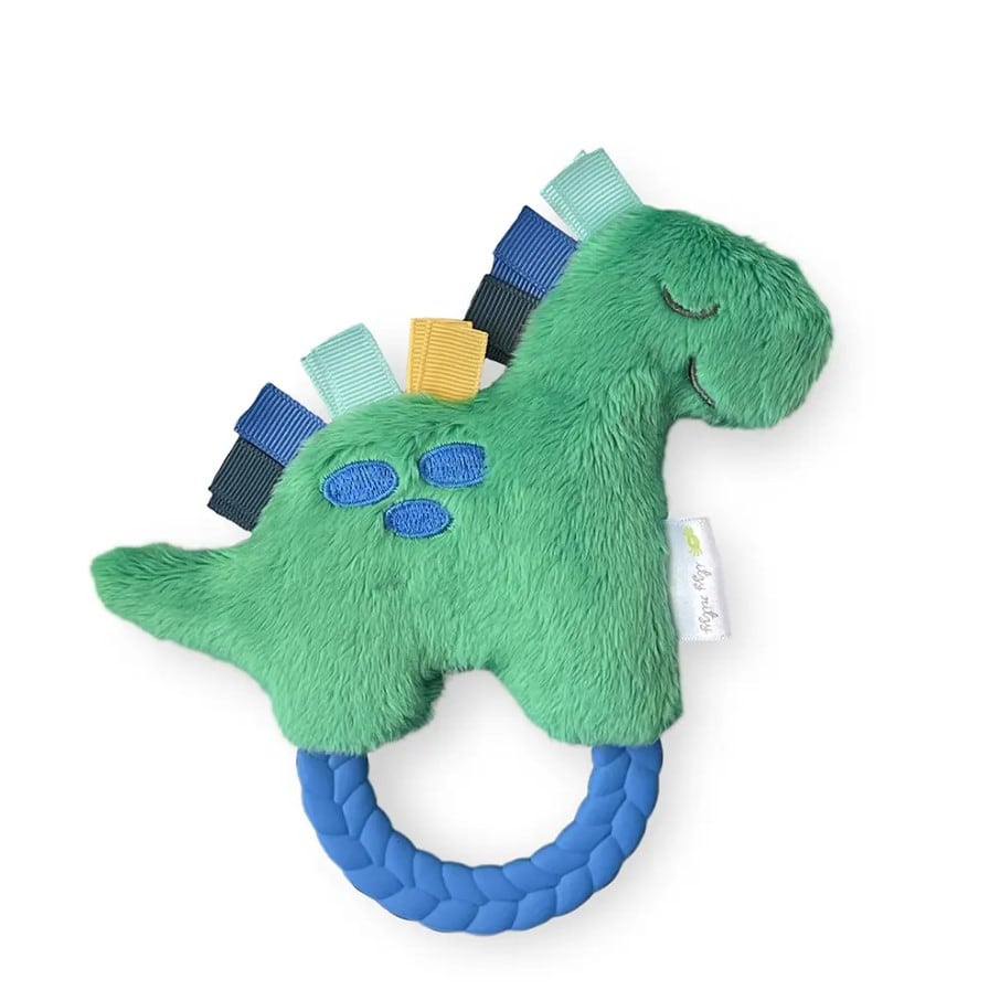 Dino - Ritzy Rattle Pal™ Plush Rattle with Teether