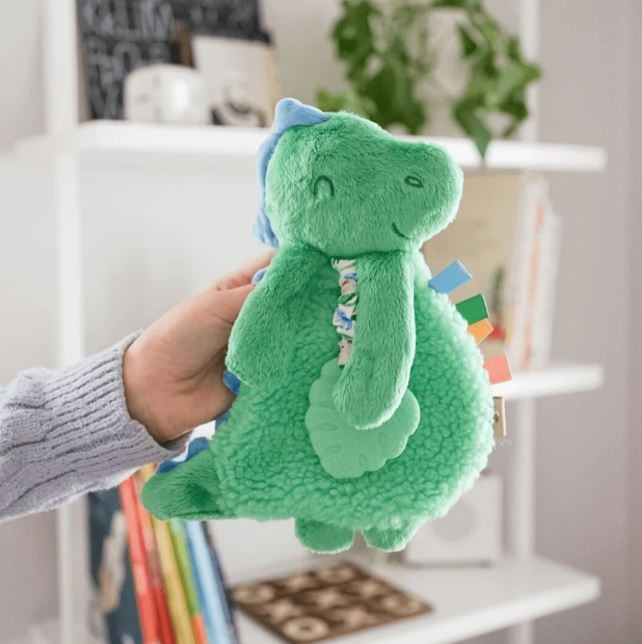 Green Dino - Itzy Lovey™ Plush and Teether Toy, view 2