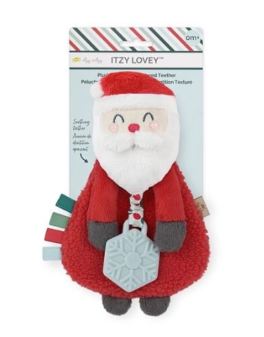 Holiday Itzy Lovey™ Plush And Teether Toy - Santa, view 2