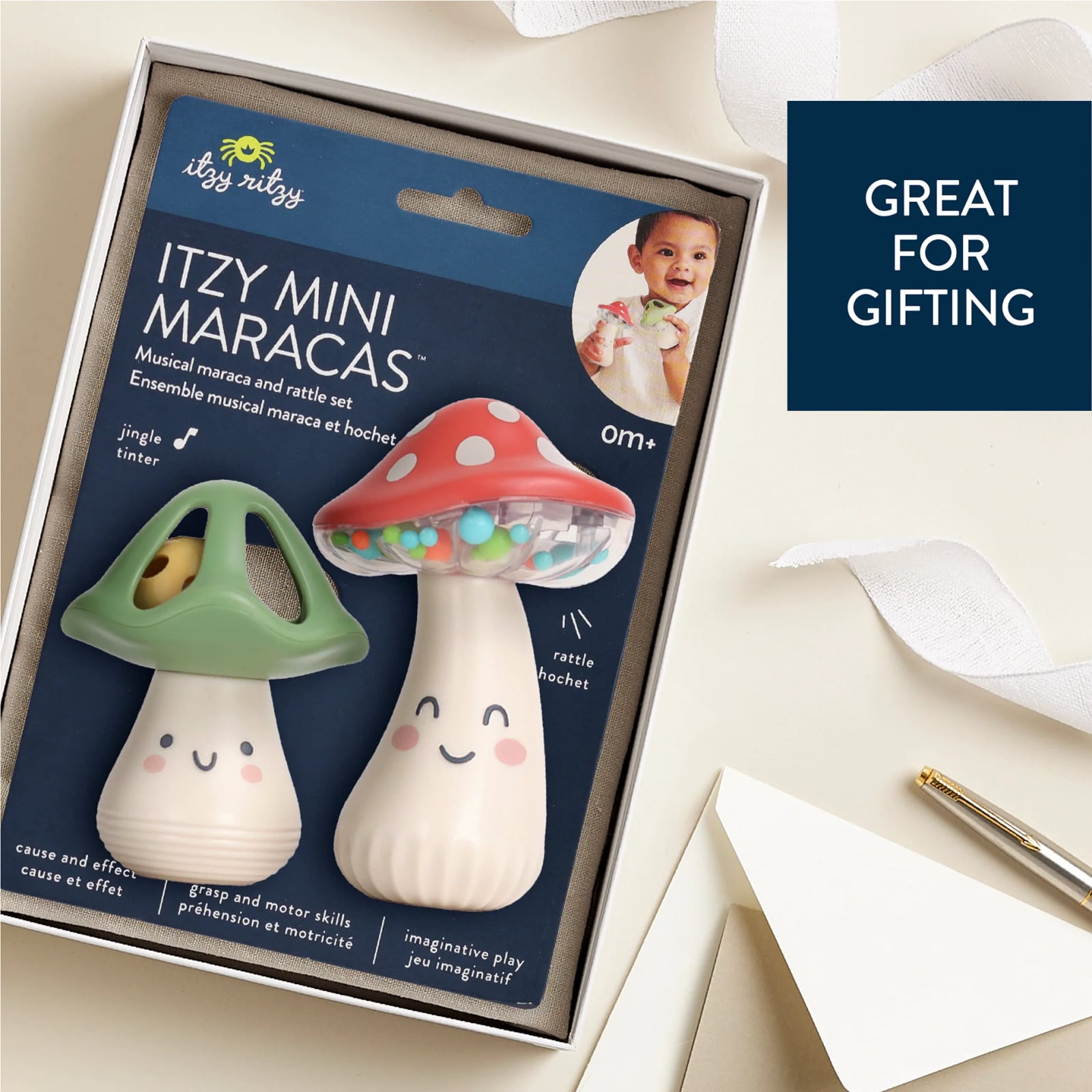 Itzy Mini Maracas™ Musical Rattle Set, view 2