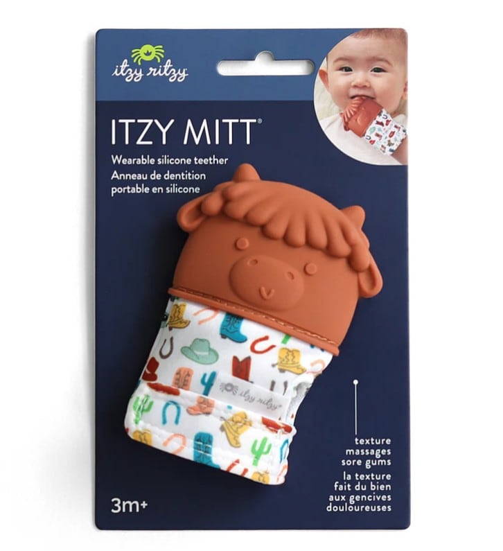 Itzy Mitt Pop™ Sensory Teething Mitten Highland Cow, view 3