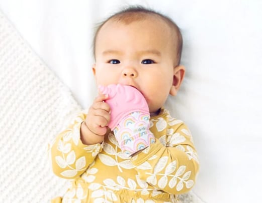 Itzy Mitt® Teething Mittens - Baby Unicorn, view 3