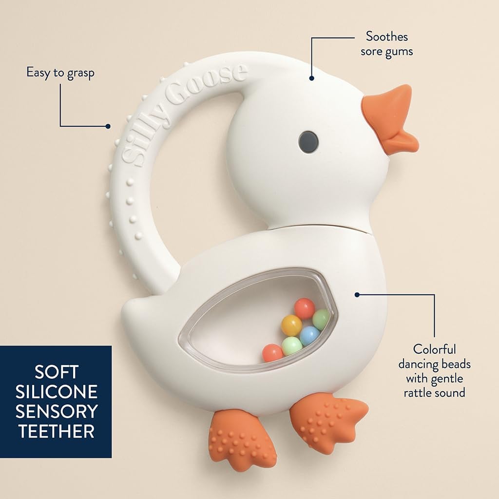 Itzy Ritzy Silicone Rattle Teether - Bitzy Shake Teething…, view 2
