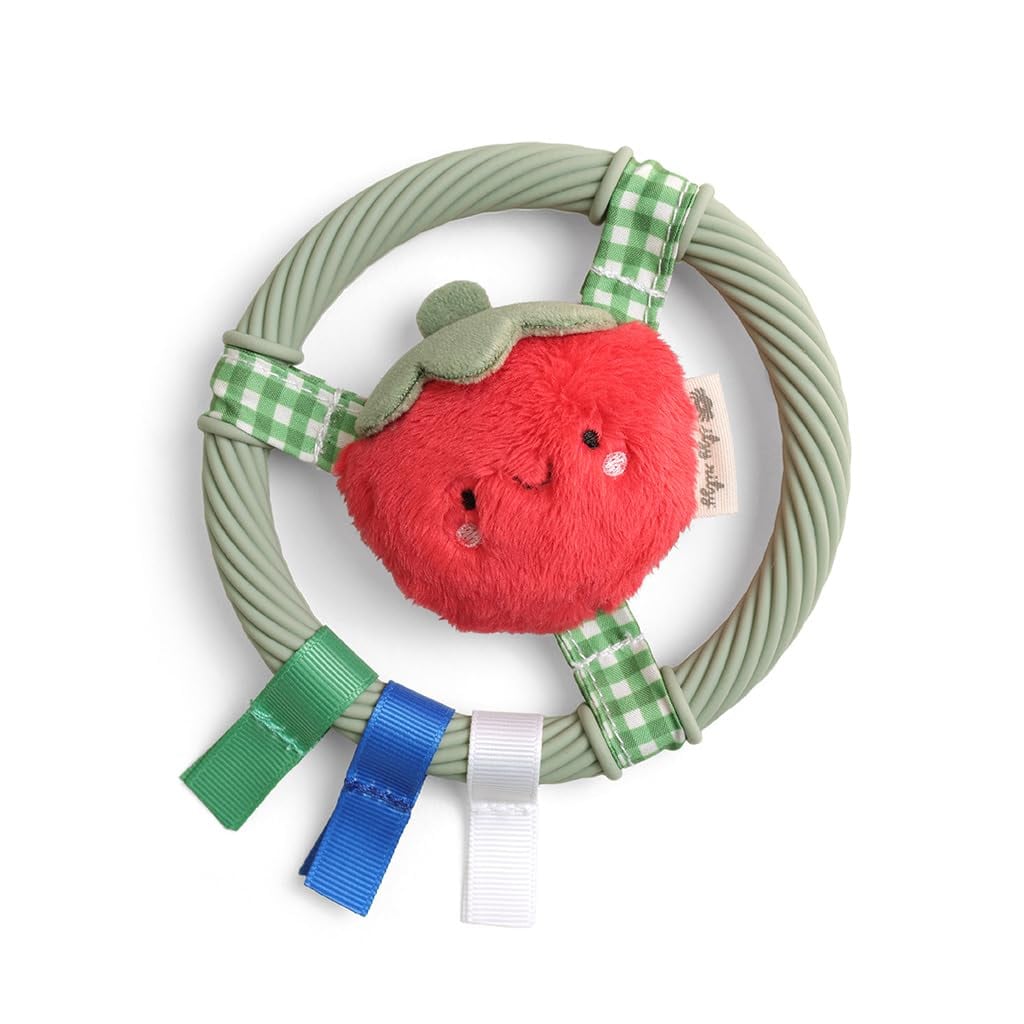 Itzy Ritzy Silicone Teething Ring Pal™️ Tomato