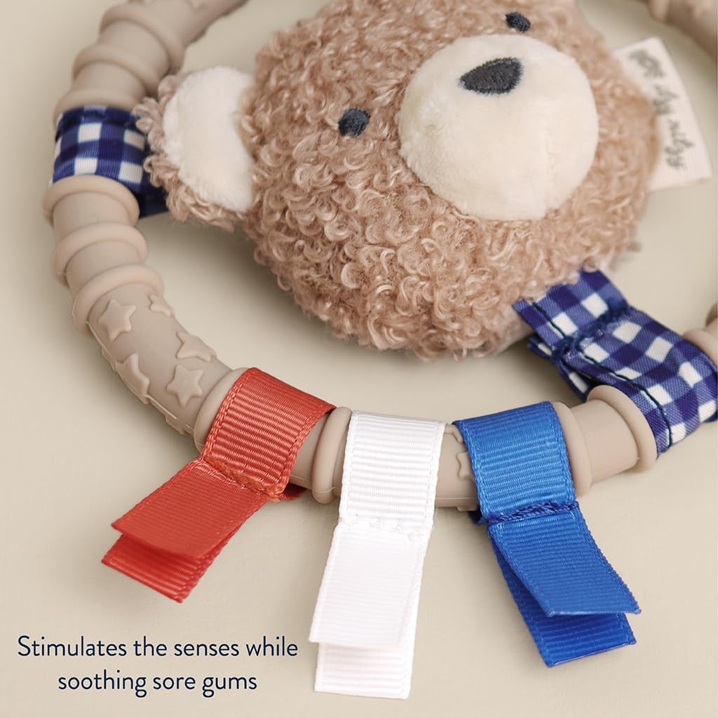 Itzy Ritzy Silicone Teething Ring Pal™️ Bear, view 3
