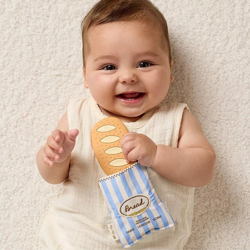 Itzy Ritzy Teensy Crinkle Baby Teether - Baguette, view 3