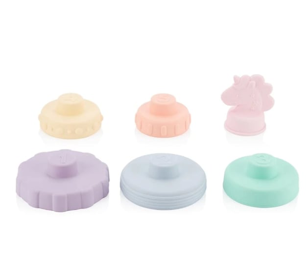 Itzy Stacker™ Silicone Stacking Toy - Unicorn, view 3