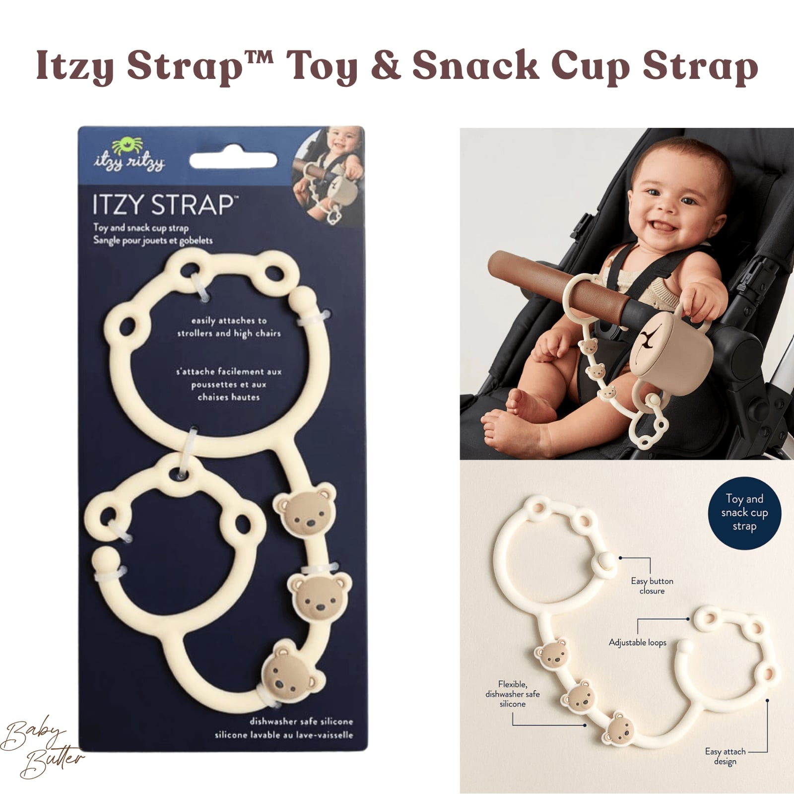 Itzy Strap™ Toy & Snack Cup Strap