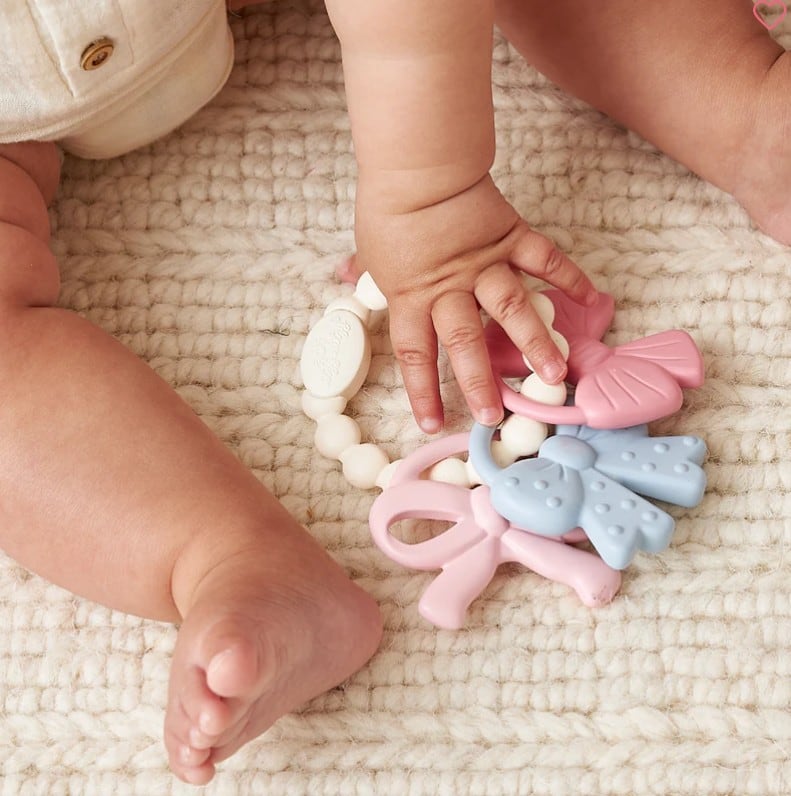 Itzy Trio™ Sweetie Bows Silicone Teether, view 3