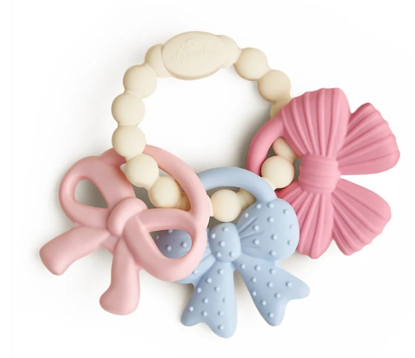 Itzy Trio™ Sweetie Bows Silicone Teether