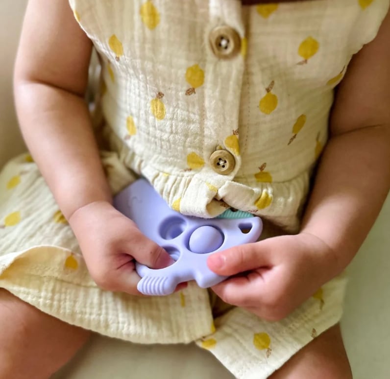 Lilac Dino - Itzy Pop™ Sensory Popper Toy, view 3