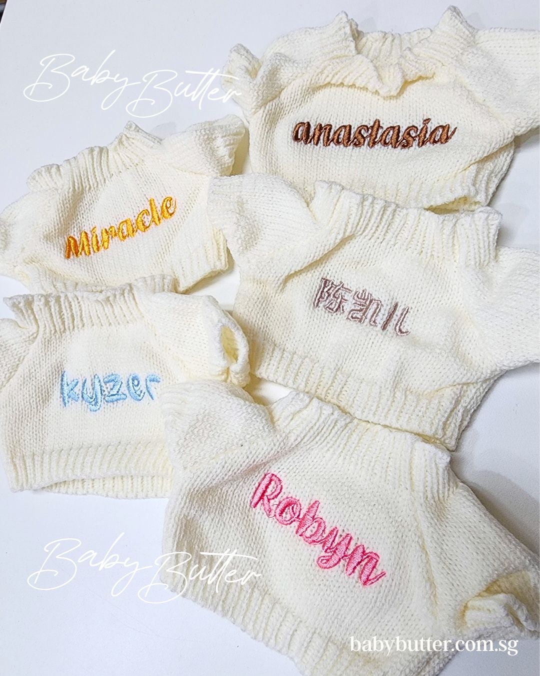Sweaters for Jellycat Bunny (plain or add name)