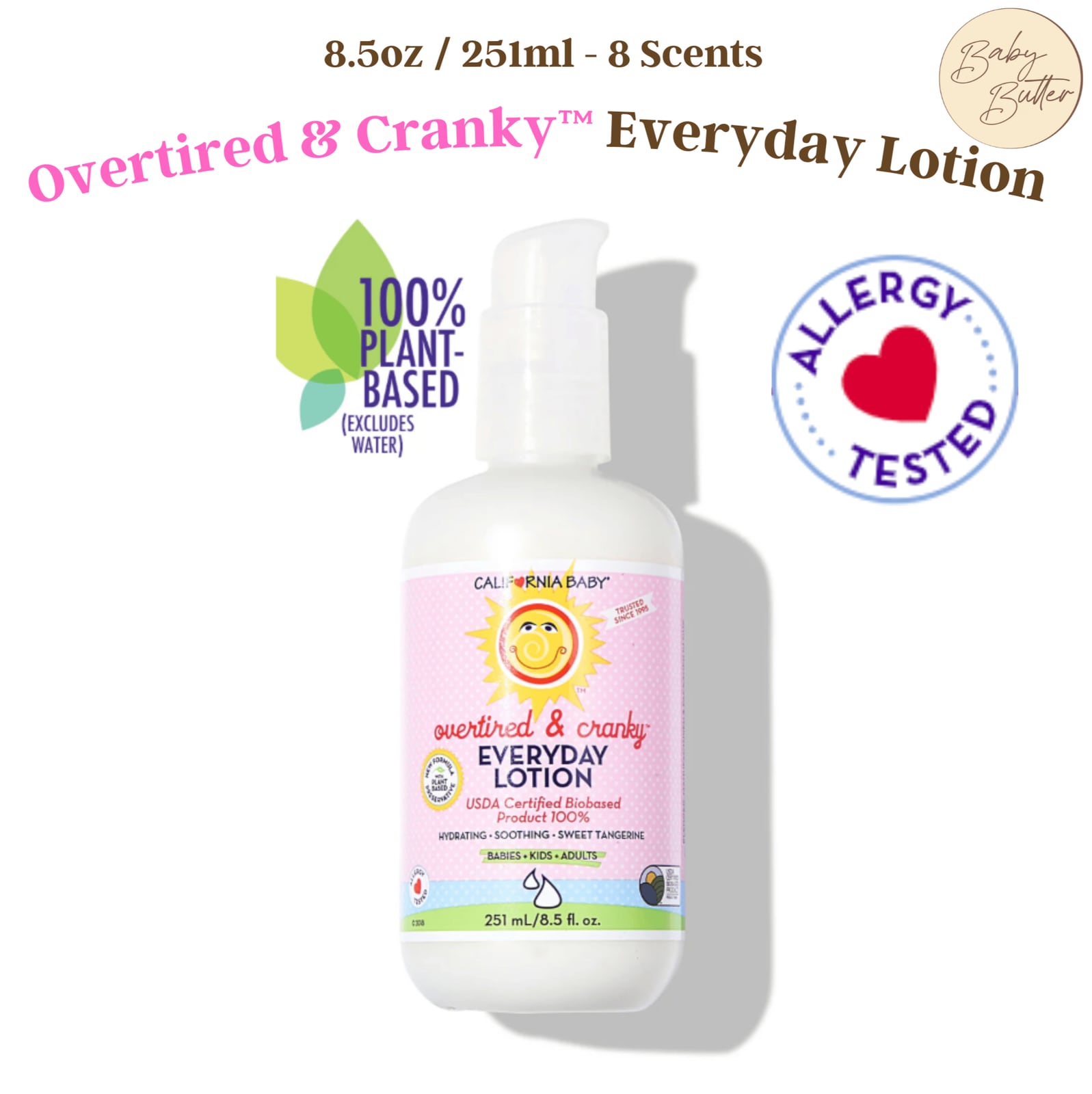 Overtired & Cranky™ Everyday Lotion🧴8.5oz - California Baby