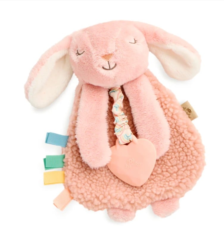 Pink Rabbit - Itzy Lovey™ Plush and Teether Toy