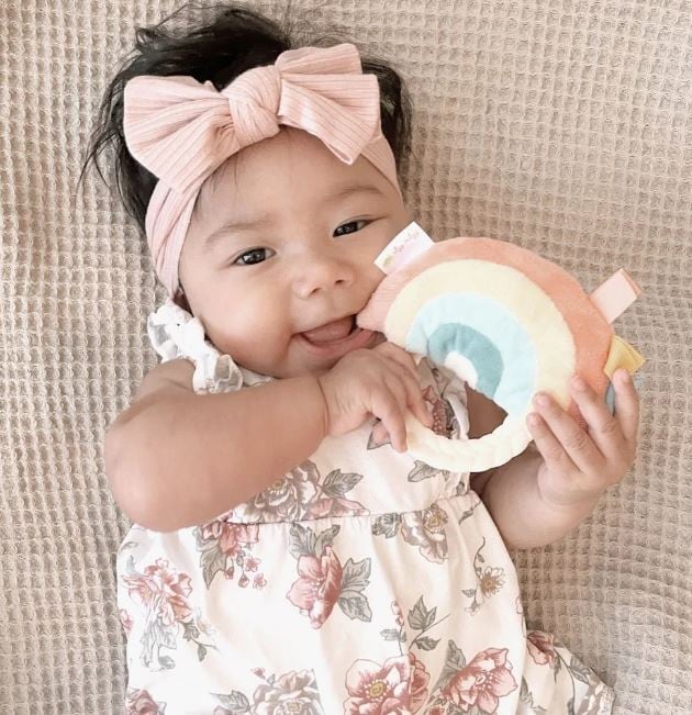 Rainbow - Ritzy Rattle Pal™ Plush Rattle with Teether, view 2