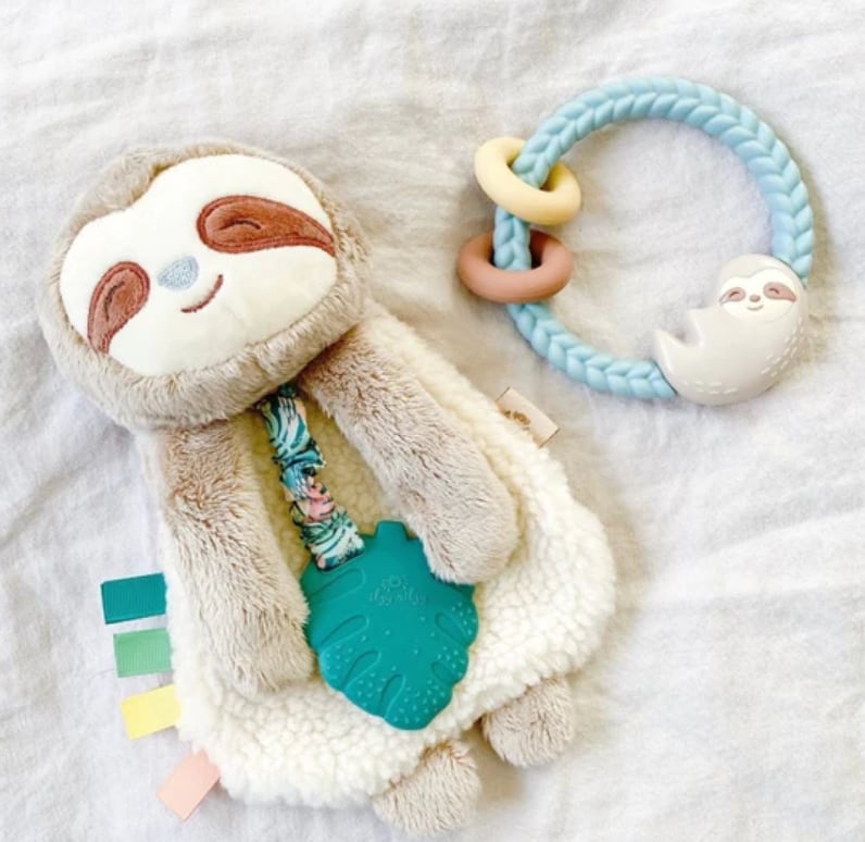 Sloth - Itzy Lovey™ Plush and Teether Toy, view 2