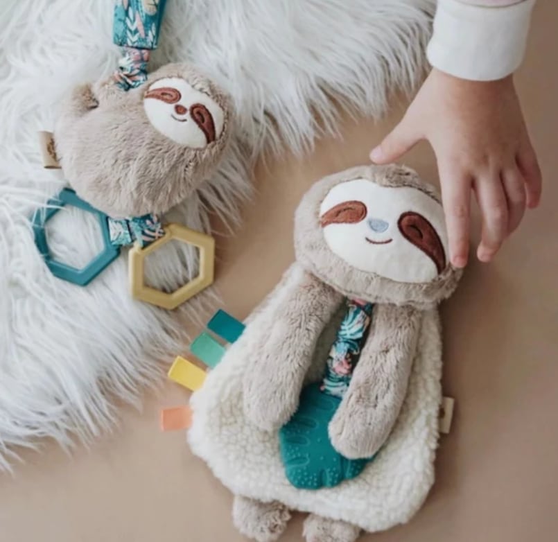 Sloth - Itzy Lovey™ Plush and Teether Toy, view 3