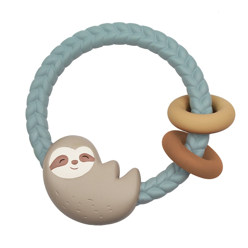 Sloth - Ritzy Rattle® With Teething Rings