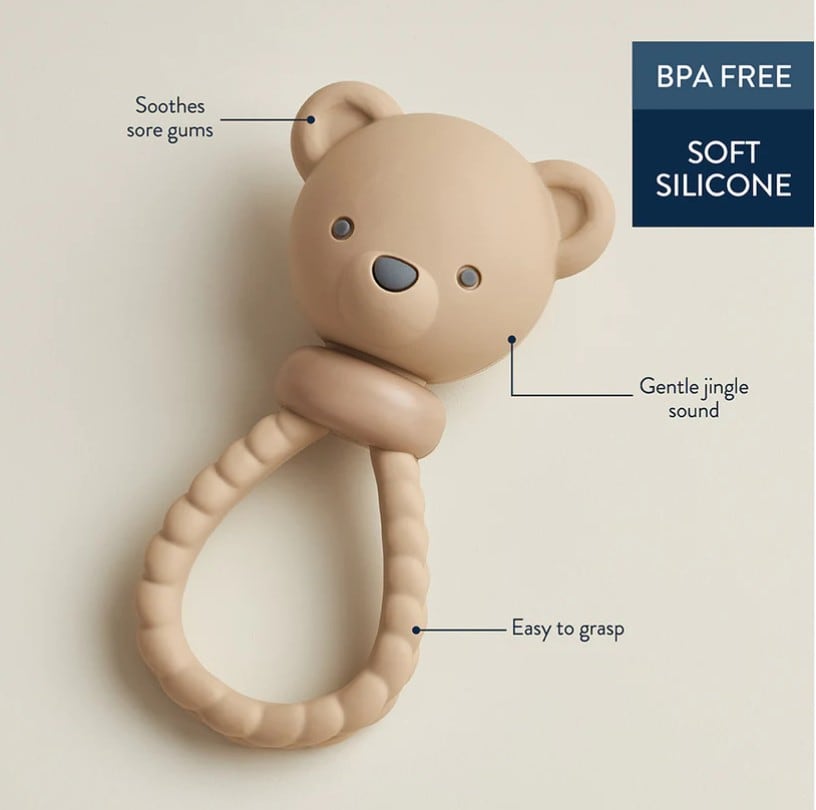 Bear - Sweetie Rattle™ Silicone Teether, view 2