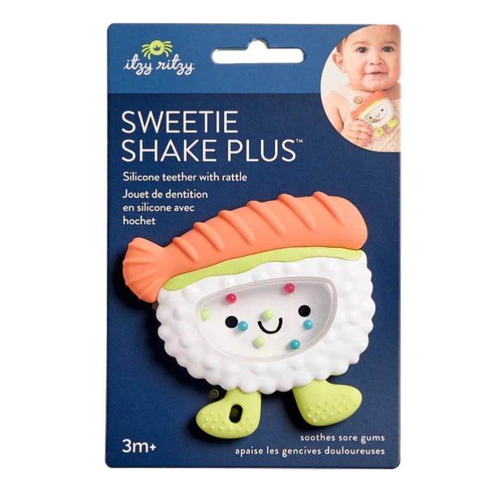 Sweetie Shake Plus™ - Silicone Teether with Rattle - Sushi, view 3