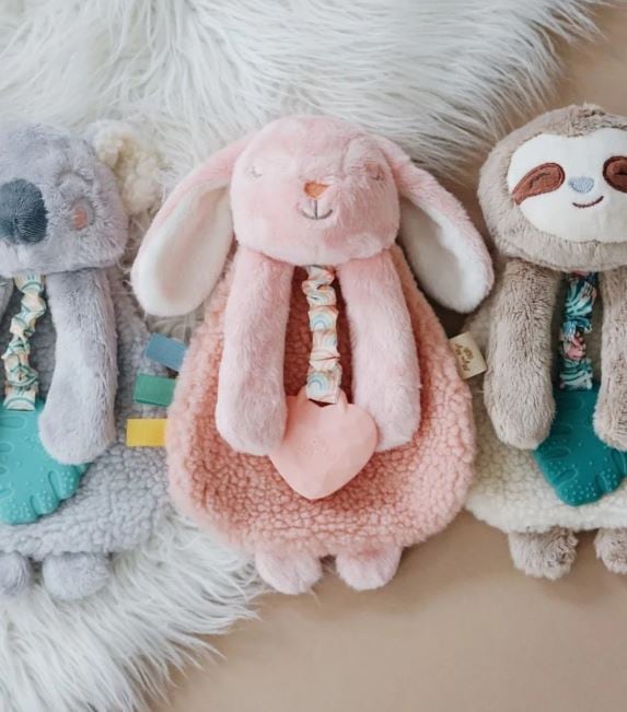 Taupe Rabbit - Itzy Lovey™ Plush and Teether Toy, view 3