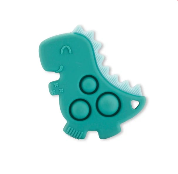 Teal Dino - Itzy Pop™ Sensory Popper Toy, view 2