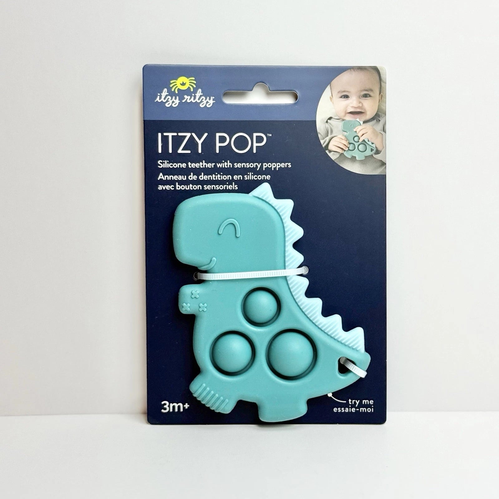 Teal Dino - Itzy Pop™ Sensory Popper Toy