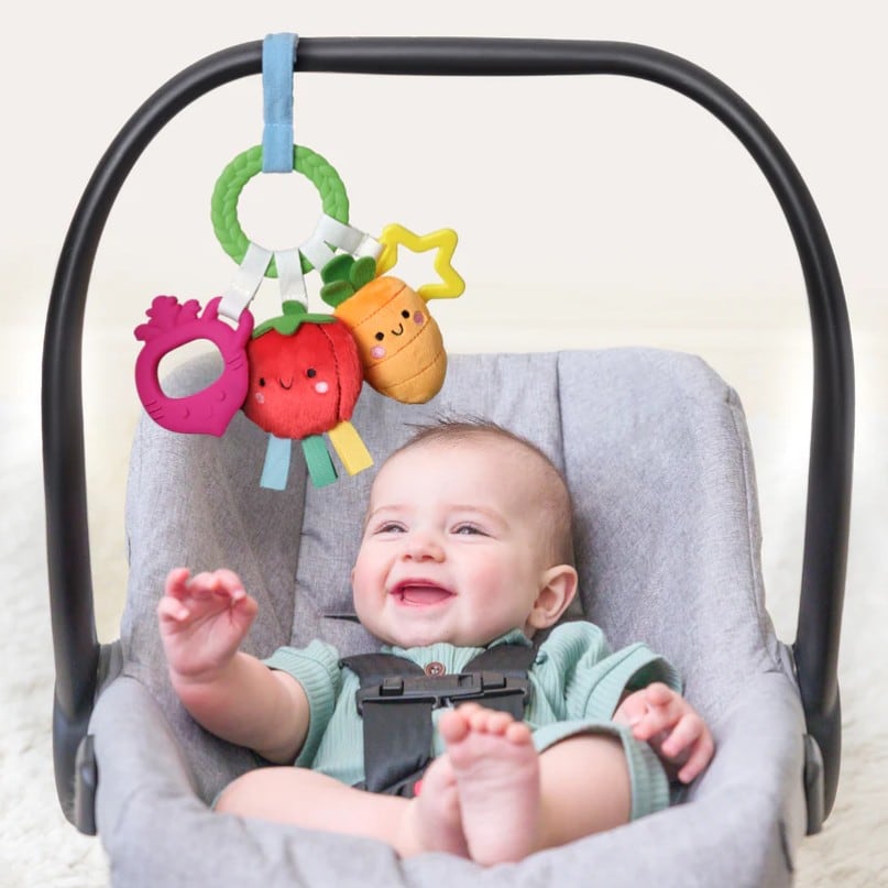 Veggie - Bitzy Busy Ring™ Teething Activity Toy, view 2