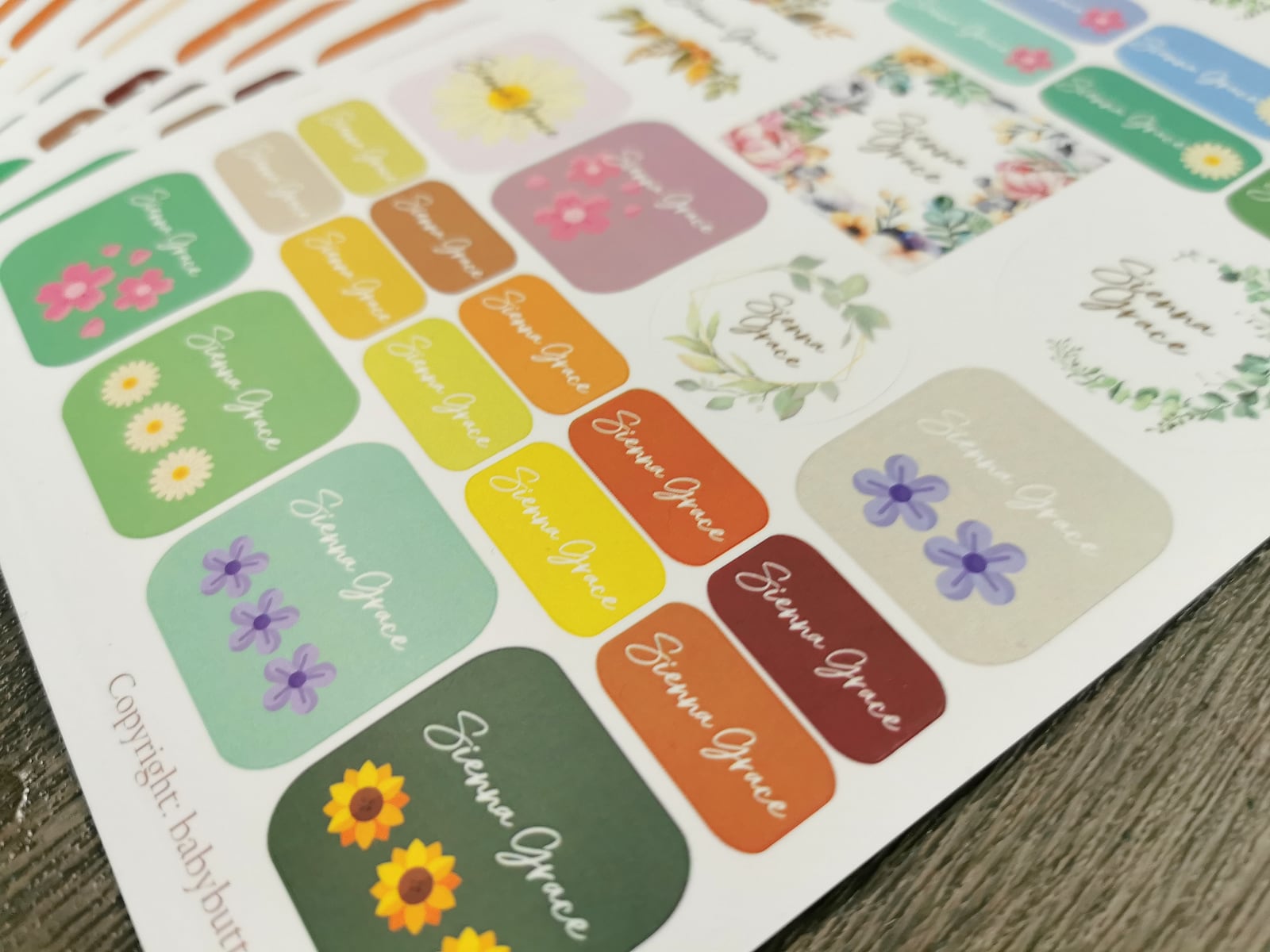 Waterproof Name Labels/Personalised Stickers - Ethereal…, view 2